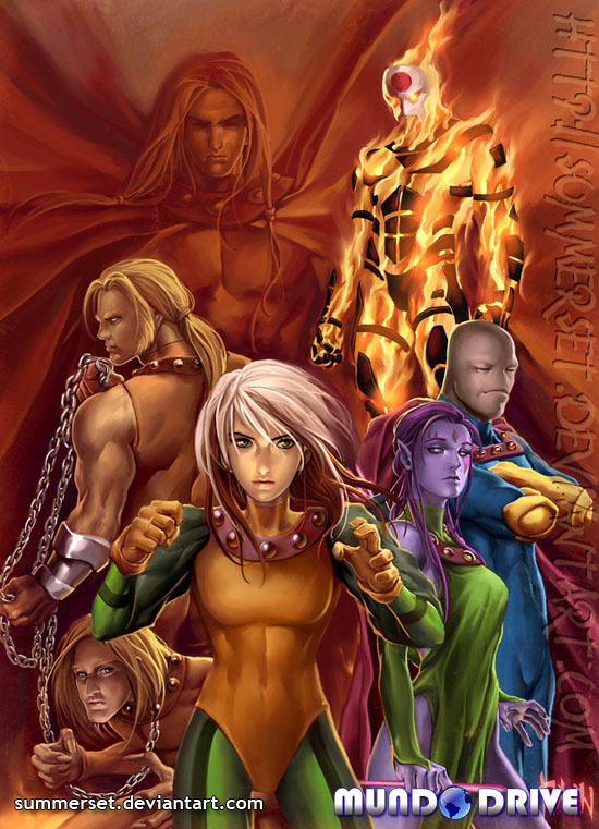 Belas ilustrações dos personagens dos X Men